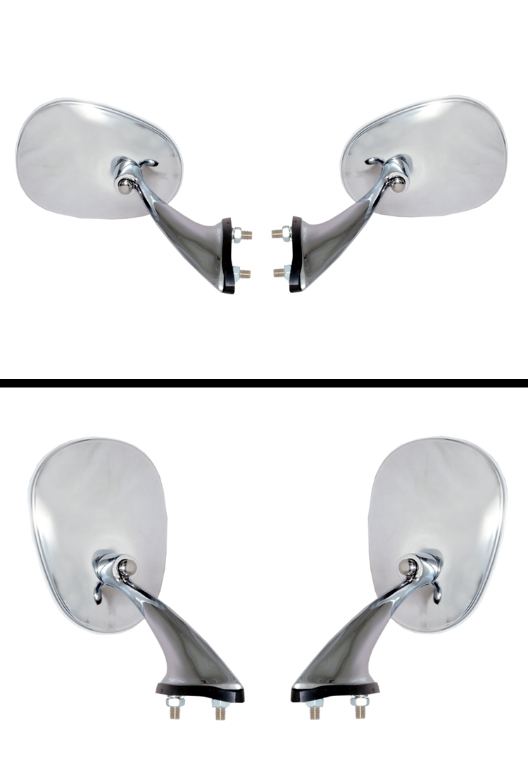 TOYOTA CELICA TA22 TA23 TA27 RA28 RA25 /'71-/'77 CHROME ELLIPSE FENDER MIRROR PAIR
