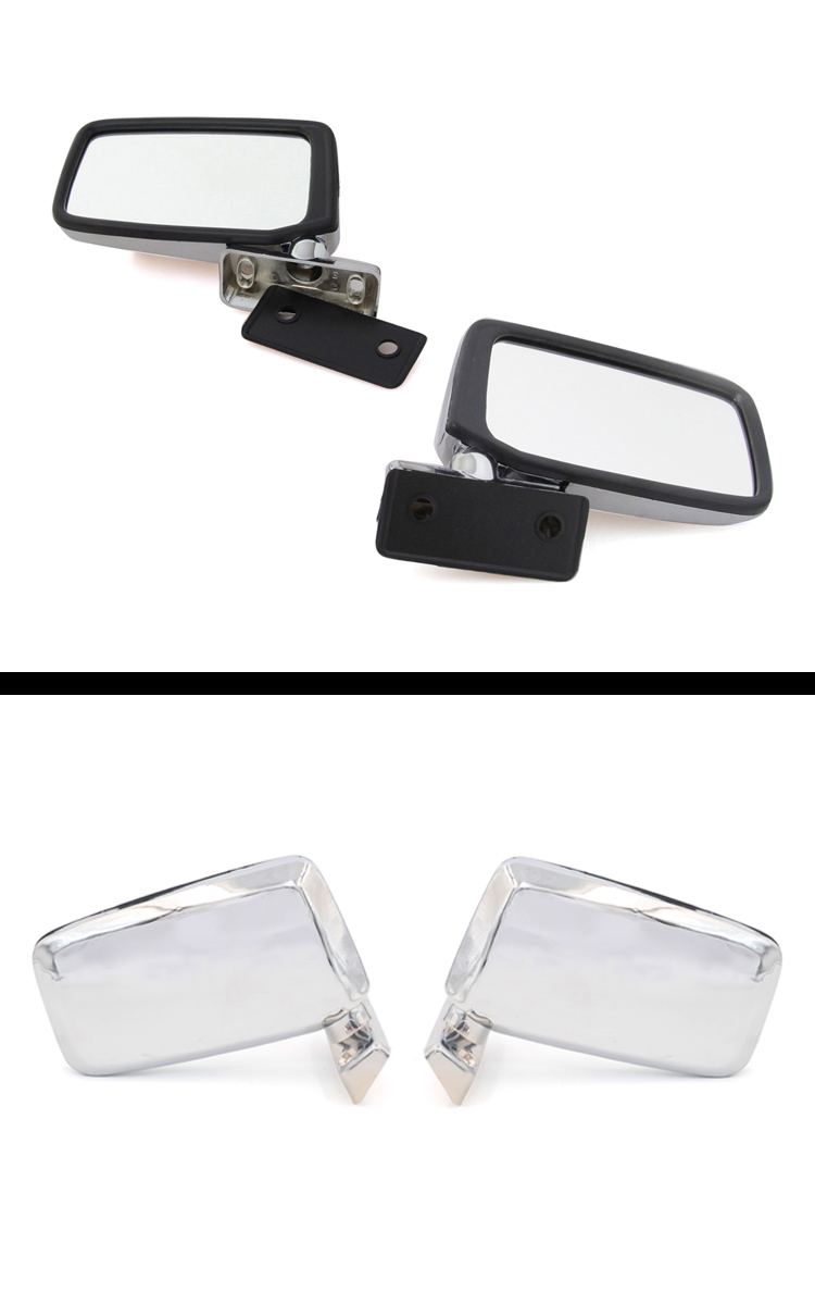 CHROME DOOR MIRROR NEW PAIR SIZE 3-3/8